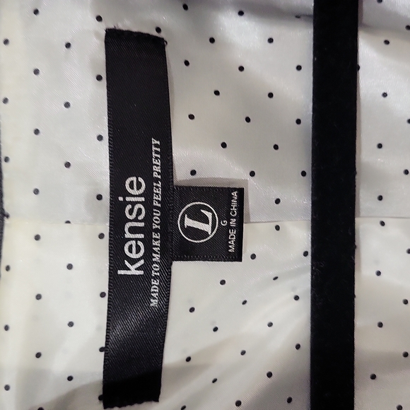 Kensie Lined, Gray Blazer Sz L - Picture 2 of 7